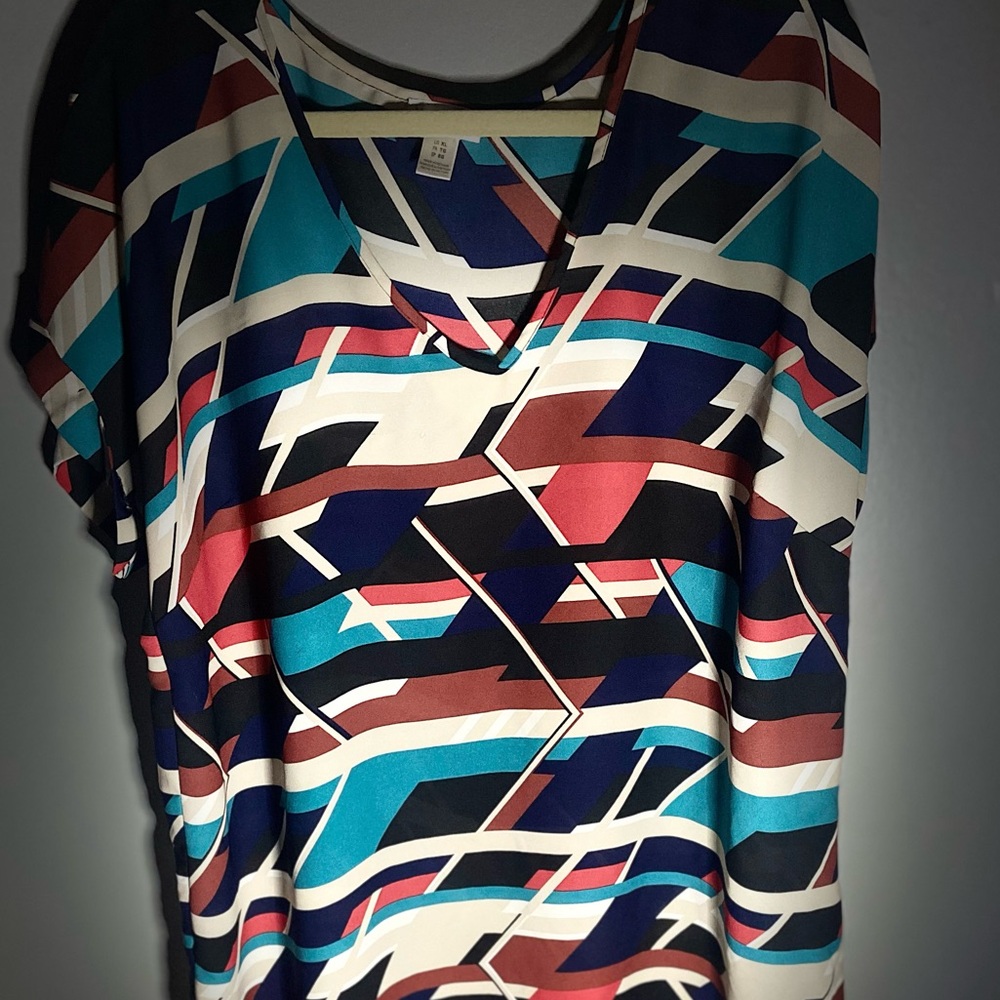 Motherhood maternity geometric design blouse